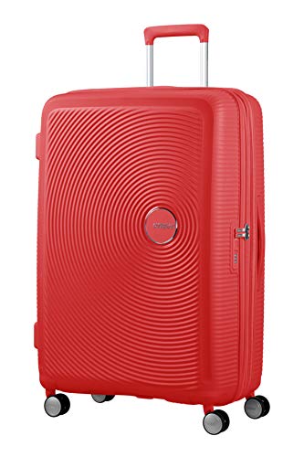 American Tourister Soundbox - Spinner L Erweiterbar Koffer, 77 cm, 110 L, Coral Red von American Tourister
