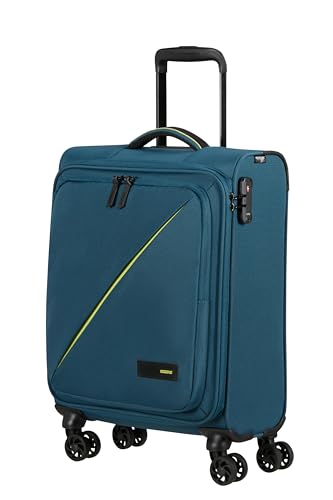 American Tourister Take2Cabin - Spinner S, Handgepäck, 55 cm, 38.5 L, Blau (Harbor Blue) von American Tourister