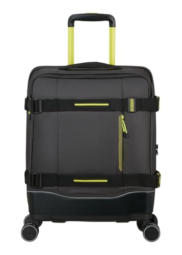 American Tourister URBAN TRACK SPINNER S TSA COATED BLACK/LIME 4 Rad Trolley von American Tourister