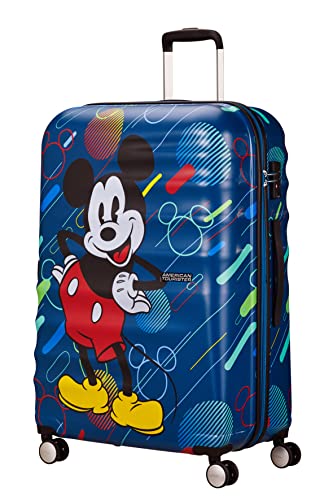 American Tourister Wavebreaker Disney - Spinner M, Kindergepäck, 67 cm, 64 L, Mehrfarbig (Mickey Future Pop) von American Tourister