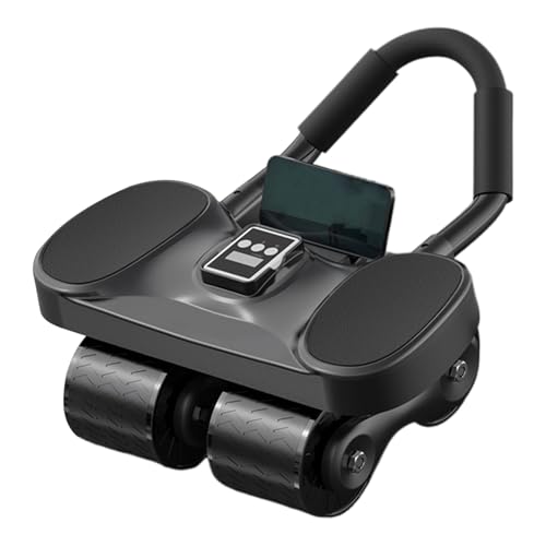 Amesor Bauchmuskelrolle Ab Roller - Leiser Heimtrainer Für Zuhause,Zählfunktion Ab Roller Mit Ellbogenstütze Für Unterwegs Zuhause Garten Frauen Männer Anfänger von Amesor