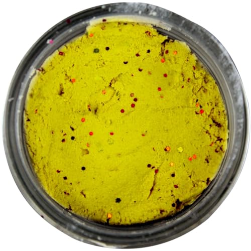 FTM Forellenteig Glitter Knoblauch sinkend - 75g Forellenpaste, Farbe:gelb von FTM