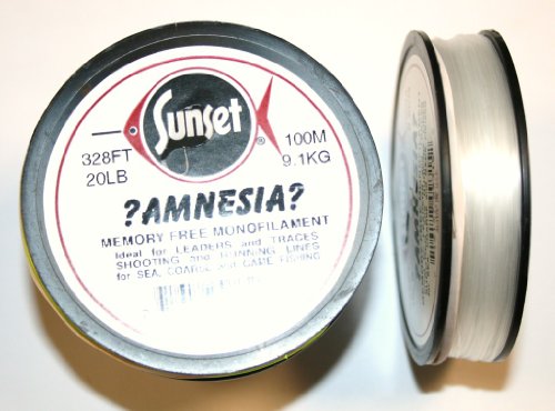 Amnesia Monofil, 100 m Weiß farblos 20lb von Amnesia