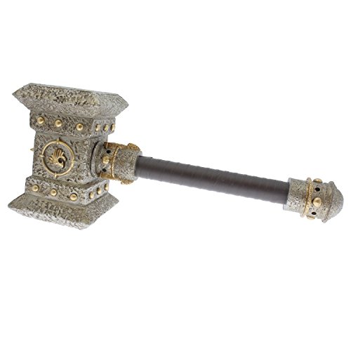 Amont World of Warcraft - inoffizielle Replik Hammer DoomHammer Thrall Gun mit Griff Abnehmbar, tatsächliche Größe, dekoratives Produkt von THIRD