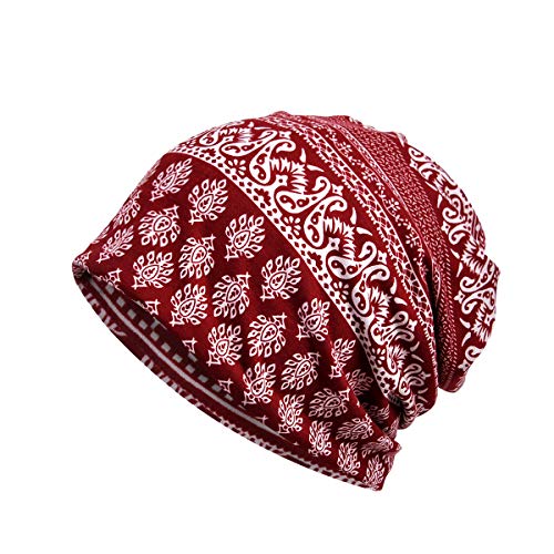 Amorar Damen Baumwolle Elastisch Longbeanie Kopftuch Schal Turban Headwear Chemo Beanie Schal Headwear Kappe Schal für Krebs, Chemo, Haarausfall von Amorar