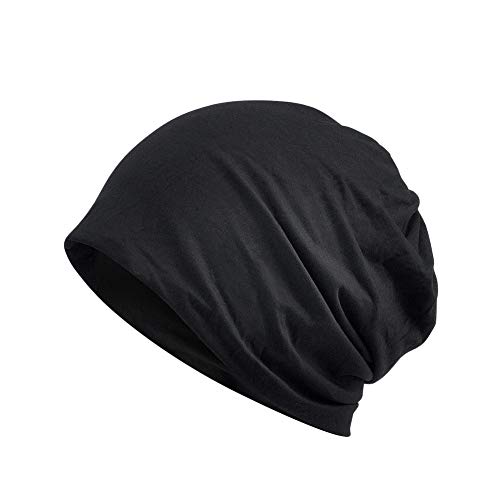 Amorar Doppelter Zweck Einfacher Schal Hut, weicher Turban Kopf der Frauen wickelt elastische Schlaf Kappe Slouchy Hut für Chemotherapie Patienten EIN,EINWEG Verpackung von Amorar