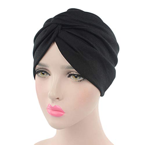 Amorar Frauen Kopftuch Bandanas Turbanmütze Muslimischer Nationalhut Indischer Hut Chemotherapie Cap Haar Wrap Chemo Schlaf Cap Headwear Baumwolle von Amorar