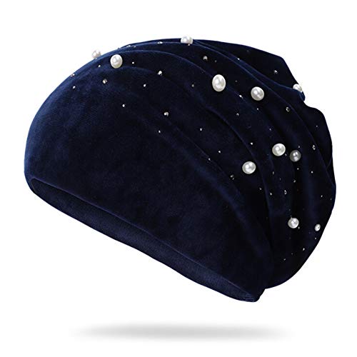 Amorar Frauen Wintermütz Turban Mütze Muslim Kopftuch Kopfbedeckung Headwrap Beanie Stirnband Chemo Krebs Kappe Elastizität Schlafmütze Bandana für Haarverlust, Chemo, Krebs Cap Chemotherapie von Amorar