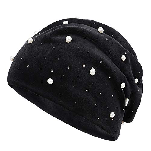 Amorar Frauen Wintermütz Turban Mütze Muslim Kopftuch Kopfbedeckung Headwrap Beanie Stirnband Chemo Krebs Kappe Elastizität Schlafmütze Bandana für Haarverlust, Chemo, Krebs Cap Chemotherapie von Amorar