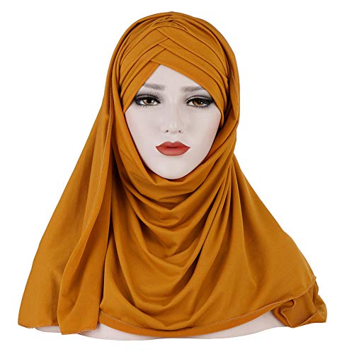 Amorar Hijab Kopftuch für Damen Muslimische Frauen Schal Kopfbedeckung Hidschab Islamische Gesichtsschleier Turban Hals Chemo Kappe Bandana Haartuch Beanie Mützen von Amorar