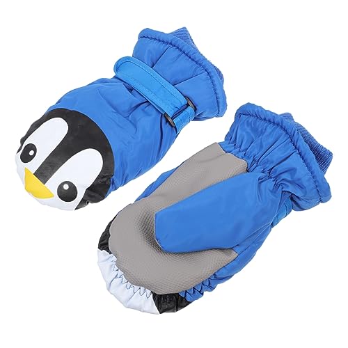 Amosfun 1 Paar Winterhandschuhe Für Kinder Biker-Handschuhe Schneehandschuhe Für Kinder Reithandschuhe Kinder Warme Winterhandschuhe Mädchen Handschuhe Kinder Pinguin Fäustlinge Ausrüstung von Amosfun