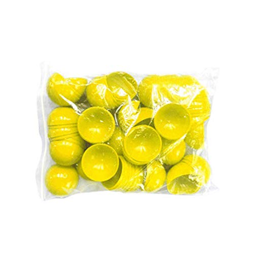 Amosfun Farbe Bier ping Pong bälle waschbar Kunststoff tischtennisball Lotterie Farbe bälle 40mm Durchmesser 25 stücke (gelb) von Amosfun