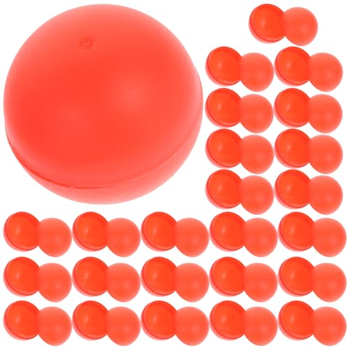 Amosfun Farbe Bier ping Pong bälle waschbar Kunststoff tischtennisball Lotterie Farbe bälle 40mm Durchmesser 25 stücke (rot) von Amosfun