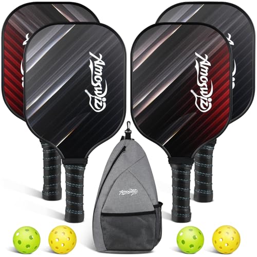 Amoswiz Pickleball Paddel 4er Set Premium Pickleball Paddel von Amoswiz