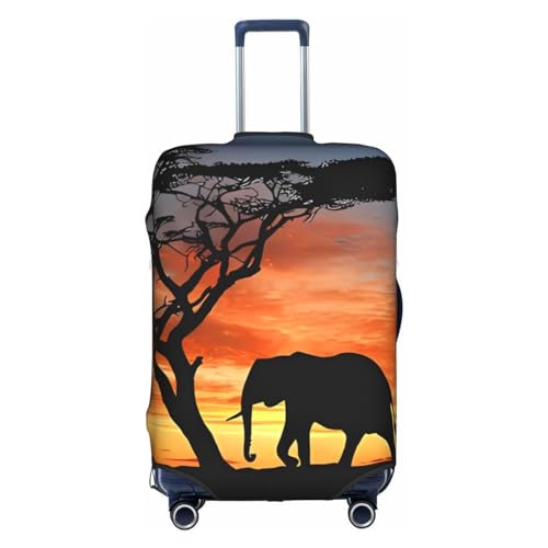 Amrole Gepäckabdeckung, Kofferabdeckung, Protektoren, Gepäckschutz, passend für 45,7 - 76,2 cm Gepäck, Baby-Igel, Afrikanischer Elefant, XL von Amrole