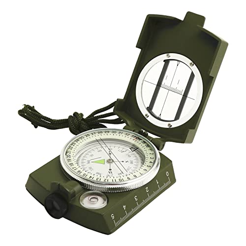 Survival Luminous Sighting Kompass Multifunktionaler Nordgrüner Kompass Outdoor Orientierung Objektivatischer Kompass von Amsixo