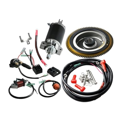 AnRMeT Teile Elektrostarter-Kit for YA-Außenbordmotor 2T 40HP 40J E40MH Modell 64JK Startermotor-Set Elektrostarter-Umrüstsatz von AnRMeT
