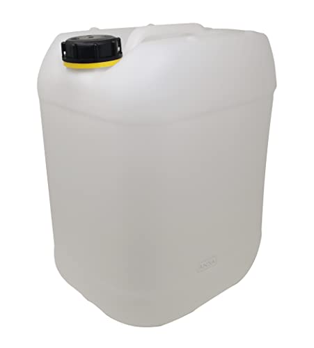 AnSa Getränke- Wasserkanister Natur | Premium Qualität Kanister | Lebensmittelecht BPA frei | DIN 51 | DIN 61 | Tragbar Indoor und Outdoor (20 Liter) von AnSa