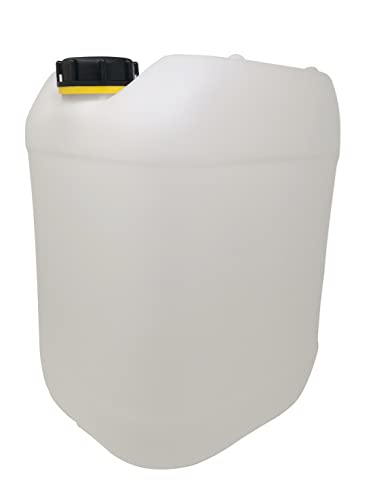 AnSa Liter Getränke- Wasserkanister Natur | Premium Qualität Kanister | Lebensmittelecht BPA frei | Tragbar Indoor und Outdoor (20 Liter) von AnSa