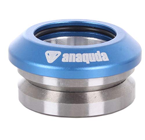 Anaquda Full Integrated Headset 1 1/8" Stunt-Scooter/BMX Steuersatz (Schwarz) (Blau) von Anaquda