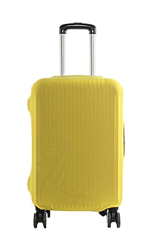 Anawakia Elastisch Einfarbig Kofferhülle Koffer Abdeckung Schutzhülle Kofferschutzhülle Kofferbezug Luggage Gepäck Cover (Gelb,L 25-28 Zoll) von Anawakia