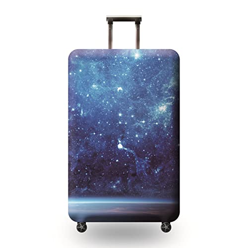 Anawakia Kofferhülle Elastisch Kofferhülle Kofferschutzhülle Gepäck Cover Reisekoffer Hülle Kofferschutz Luggage Cover Gepäckabdeckung Kosmisches Sternenhimmelmuster (Blau b,XL 29-32 Zoll) von Anawakia