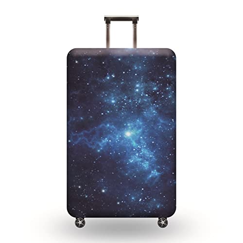 Anawakia Kofferhülle Elastisch Kofferhülle Kofferschutzhülle Gepäck Cover Reisekoffer Hülle Kofferschutz Luggage Cover Gepäckabdeckung Kosmisches Sternenhimmelmuster (Blau c,L 25-28 Zoll) von Anawakia