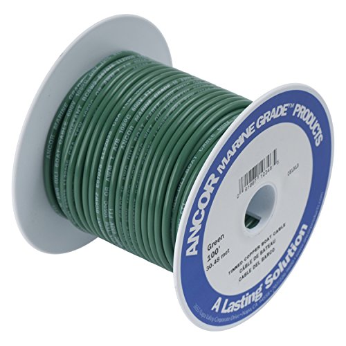 Ancor Other TINNED Copper Wire 10AWG (5MM²) Green 250FT DAN-969, Multicolor, One Size von Ancor