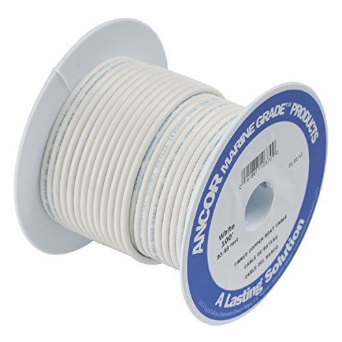 Ancor Other TINNED Copper Wire 6AWG (13MM²) White 100FT DAN-1048, Multicolor, One Size von Ancor