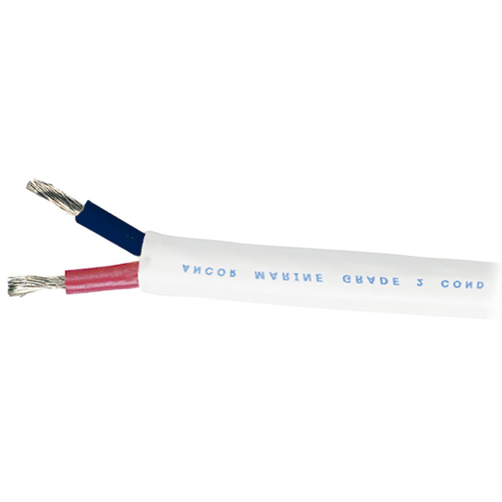 Ancor Marine Grade Tinned Copper Standard Duplex Cable 10/2 30.4 M Weiß von Ancor