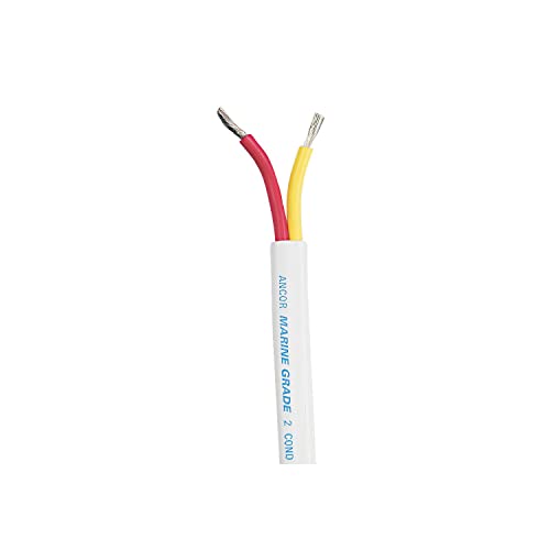 Ancor Other Safety Duplex Cable 14/2AWG (2X2MM²) White, Flat 1000FT DAN-651, Multicolor, One Size von ANCOR MARINE GRADE