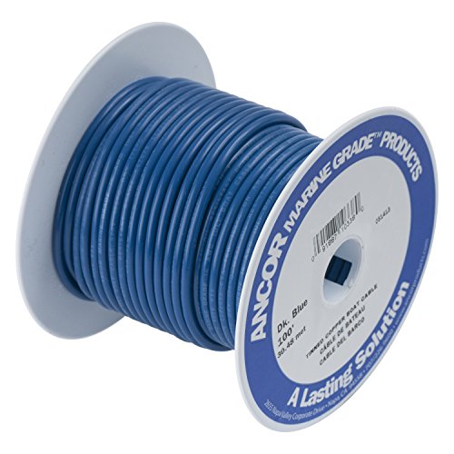 Ancor Other TINNED Copper Wire 10AWG (5MM²) Blue 500FT DAN-960, Multicolor, One Size von ANCOR MARINE GRADE