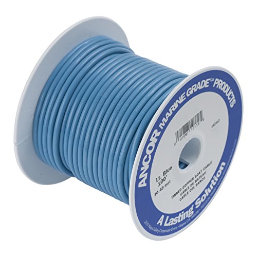 Ancor Other TINNED Copper Wire 16AWG (1MM²) Light Blue 250FT DAN-808, Multicolor, One Size von Ancor