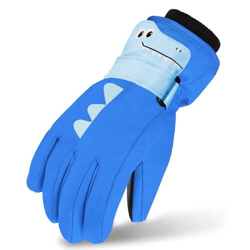 Spielen Jungen und Mädchen Andake Kinderhandschuhe Outdoor-Aktivitäten 3M Thinsulate Warme Winterhandschuhe Wasserdicht Winddicht Handschuhe für Skifahren 