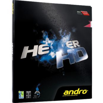 Andro Hexer HD, harter Schwamm und sehr spinfreudig ausgelegt von Andro