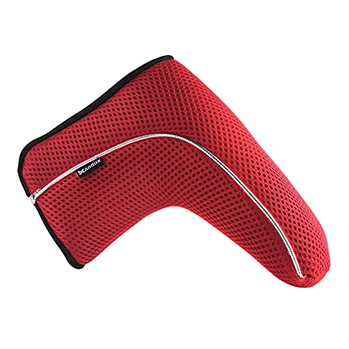Andux Gittergewebe Putter-Abdeckung Golf Blade Putter-Kopfabdeckung MT/TG15 Rot von Andux