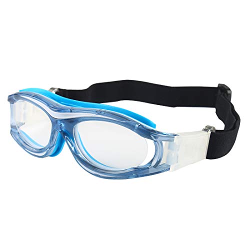 Andux Kinder Basketball Fußball Fußball Sport Schutzbrillen Schutzbrille Augenschutzbrille LQYJ-04 (Blau) von Andux