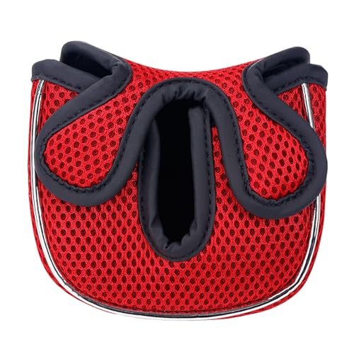 Andux Putterabdeckung Golf Putter Head Covers für Putter mit niedrigem Mittelschaft MT/TG23, quadratisch rot Andux Putterabdeckung Golf Putter Head Covers für Putter mit niedrigem Mittelschaft MT/TG23, quadratisch rot von Andux