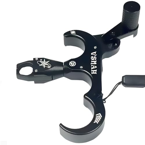 Bogenschießen Release Compoundbögen 3 Finger Auslösehilfen Spannhilfen mit Metall D-Loop Ring für Jagd Schießen von AngLink