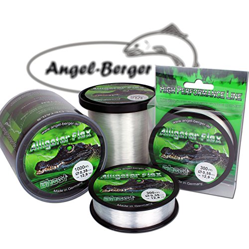 Angel-Berger Alligator Flex Ghost Angelschnur Verschiedene Stärken und Längen (0.25mm / 1000m) von Angel-Berger