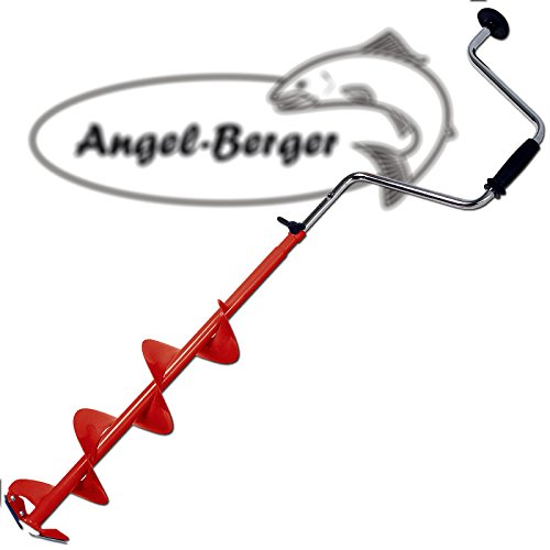 Angel-Berger Höhenverstellbarer Eisbohrer zum Eisangeln von Angel-Berger