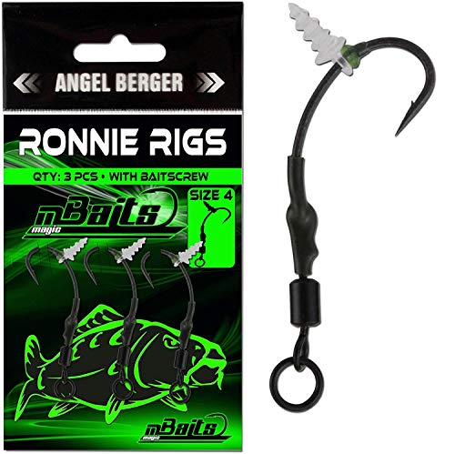Angel-Berger Magic Baits Ronnie Rigs Pop Up Rig Boilierig 3 Stück Größe 4 von Angel-Berger