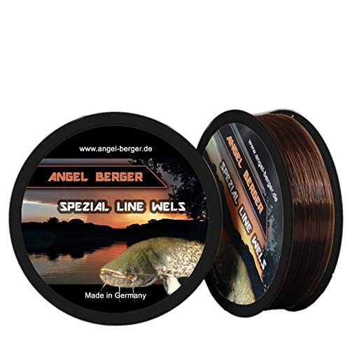 Angel-Berger Spezial Line Angelschnur Zielfischschnur Aal, Forelle, Hecht, Zander, Karpfen, Dorsch, Weissfisch (Wels, 0,50mm / 20,50Kg) von Angel-Berger