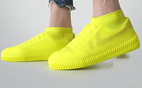 Angelkiss Unisex – Babys Rutsch und Anti-Regen Schuhbezüge gelb L Größe, Yellow, L von Angelkiss