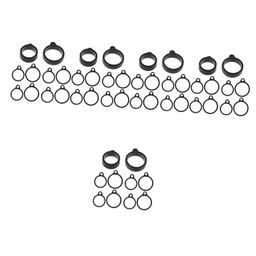 Angoily 100 Stück Silikon Aufhängering 16 Mm 20 Mm Silikonringe Artikel Zum Aufhängen Seile Ringe Artikel Mit Riemen Ringe Artikel Zum Aufhängen Ringe Mit Riemen von Angoily