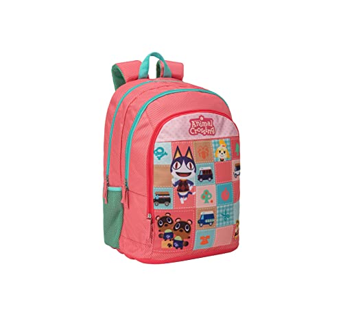 Animal Crossing Organisierter Schulrucksack, Rosa, Taglia unica, Casual von Animal Crossing