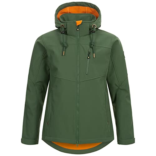 Herren Softshelljacke mit abnehmbarer Kapuze Übergangsjacke Windbreaker #ankerglutfreiheit von Ankerglut