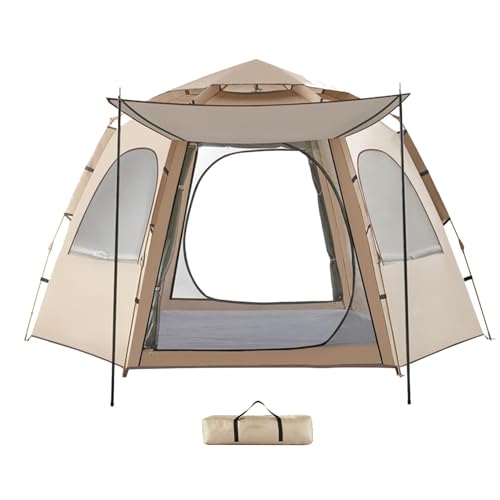Anloximt Sofortige Pop-Up-Campingzelte,Pop-Up-Campingzelt | Wasserdichtes automatisches Kuppelzelt für 5–8 Personen | Tragbares, atmungsaktives Camp-Zelt, sofortige Zelte, einfacher Aufbau für von Anloximt