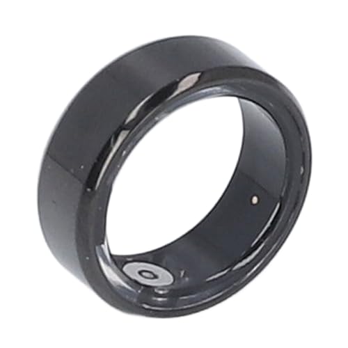 Smart Health Ring, IP68 Wasserdichter Schrittzähler Health Tracker Ring, Bluetooth Verbindung Wiederaufladbar, für Frauen Männer. (Black) von Annadue