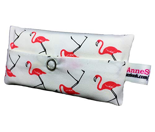 Taschentücher Tasche Flamingo weiß Design Adventskalender Befüllung Wichtelgeschenk Mitbringsel Give Away Mitarbeiter Weihnachten Abschied Geschenk von AnneSvea